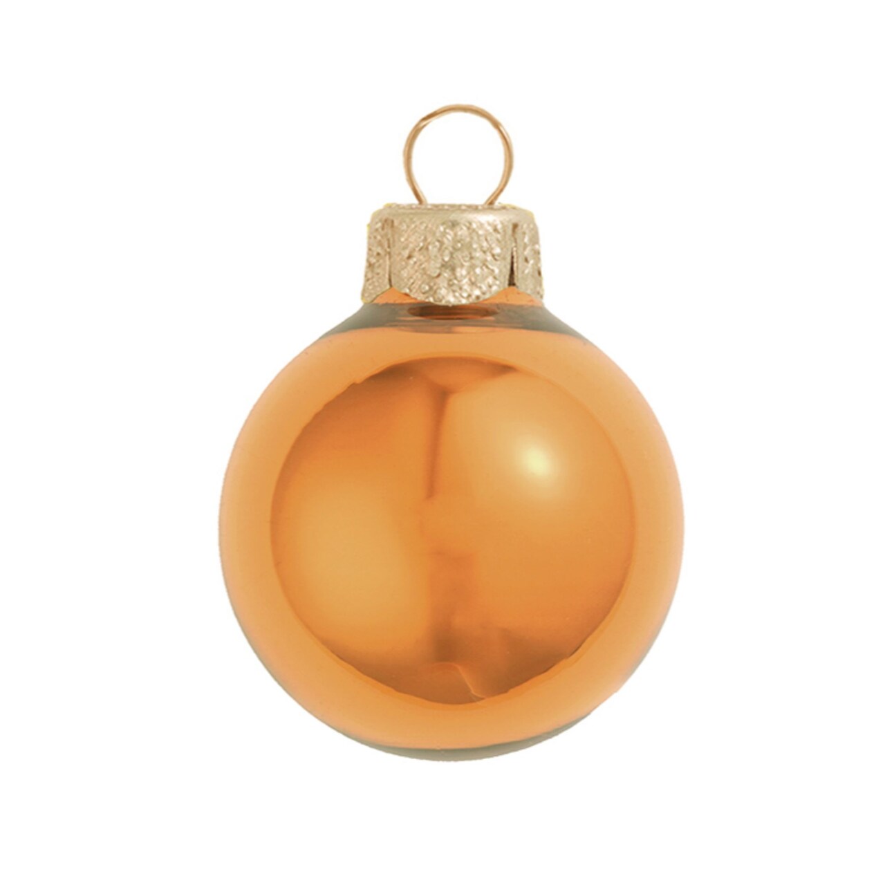 Whitehurst Petite Pearl Finish Glass Christmas Ball Ornaments - 1.25" (30mm) - Burnt Orange - 40ct